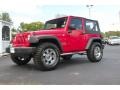 Flame Red 2010 Jeep Wrangler Sport 4x4