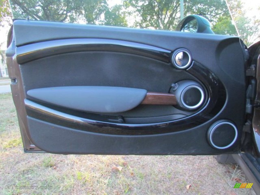 2009 Mini Cooper S Clubman Black/Grey Door Panel Photo #79062800