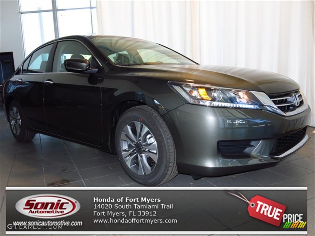 2013 Accord LX Sedan - Hematite Metallic / Black photo #1