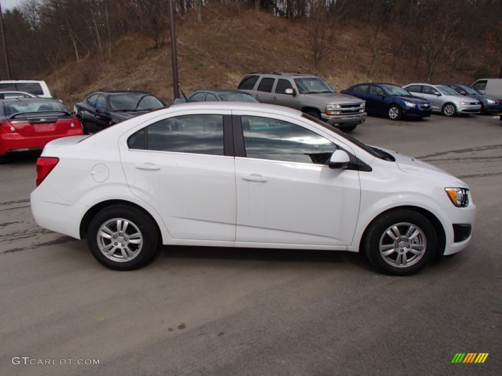 2013 Sonic LT Sedan - Summit White / Jet Black/Dark Titanium photo #1