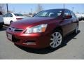 2006 Redondo Red Pearl Honda Accord LX V6 Sedan  photo #1