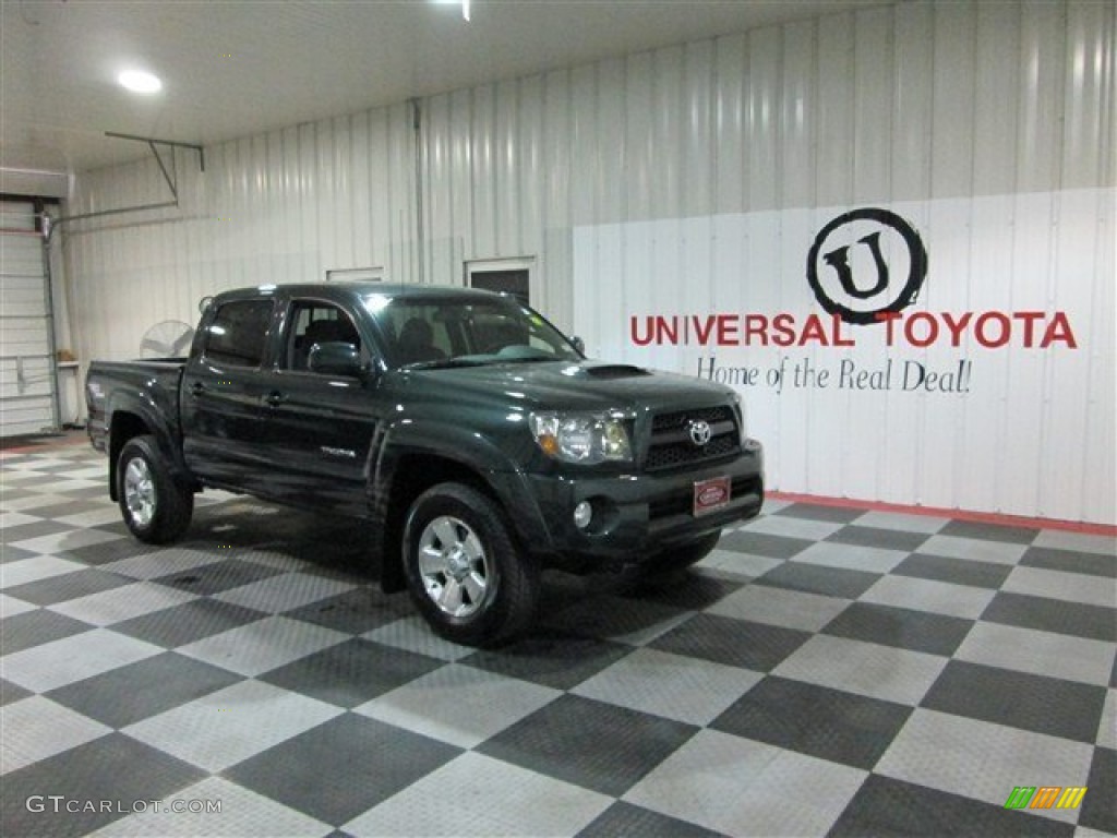 2011 Tacoma V6 TRD Sport PreRunner Double Cab - Timberland Green Mica / Graphite Gray photo #1