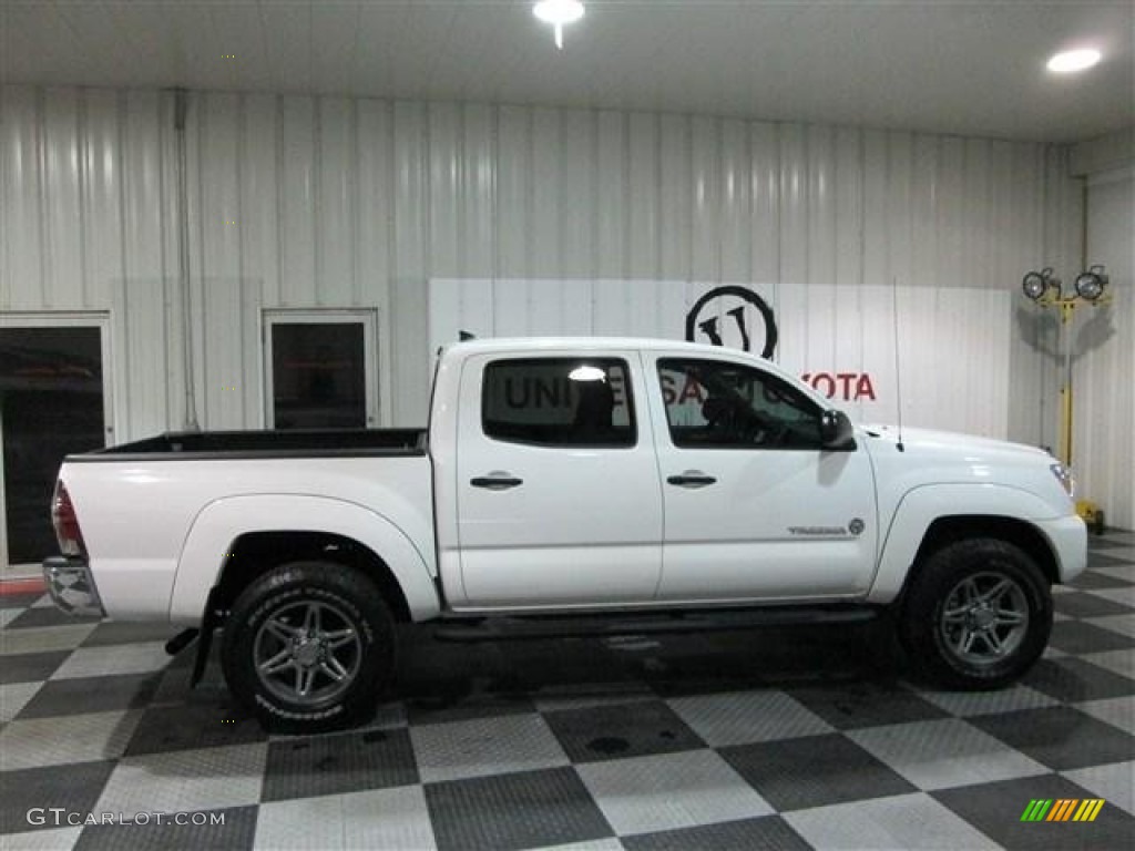 2013 Tacoma V6 SR5 Prerunner Double Cab - Super White / Graphite photo #7