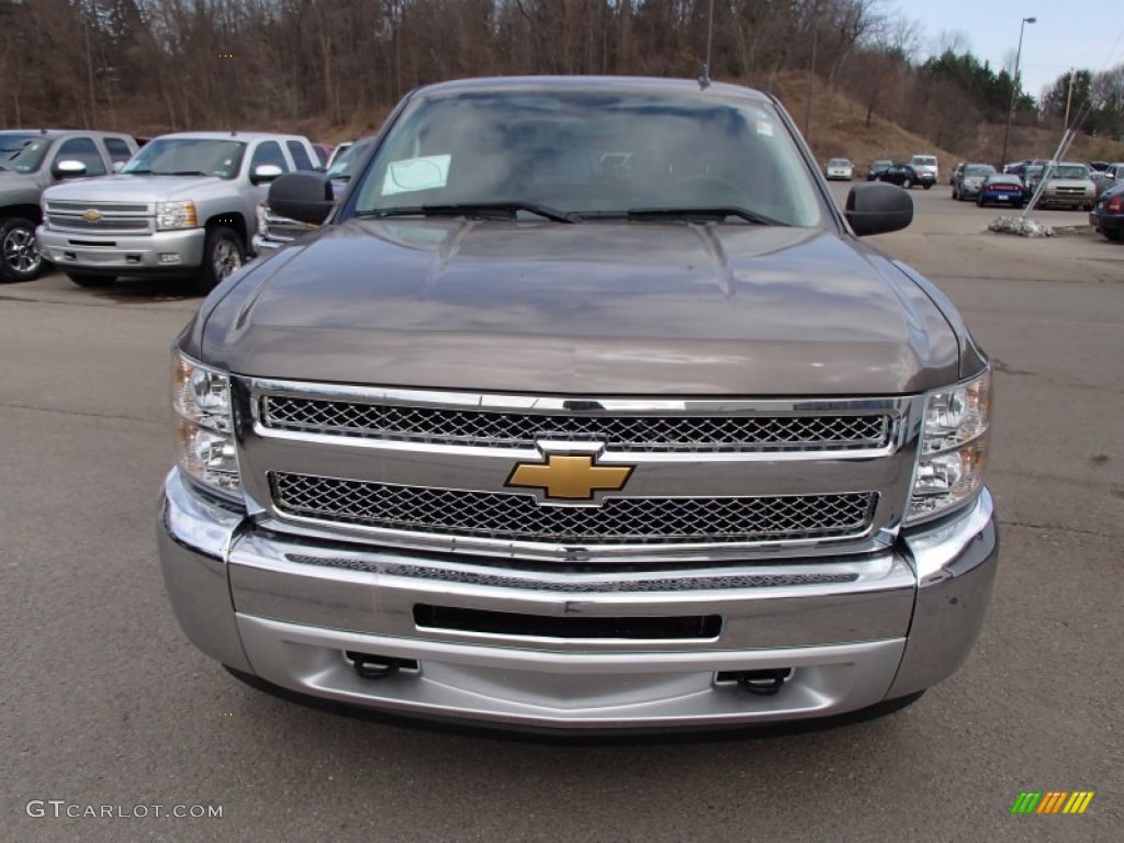 2013 Silverado 1500 LT Extended Cab 4x4 - Mocha Steel Metallic / Ebony photo #3