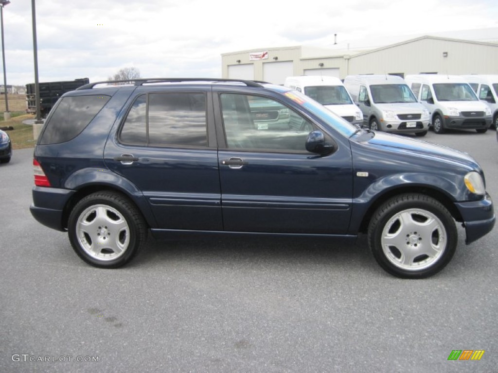 1999 ML 430 4Matic - Azure Blue Metallic / Grey photo #2