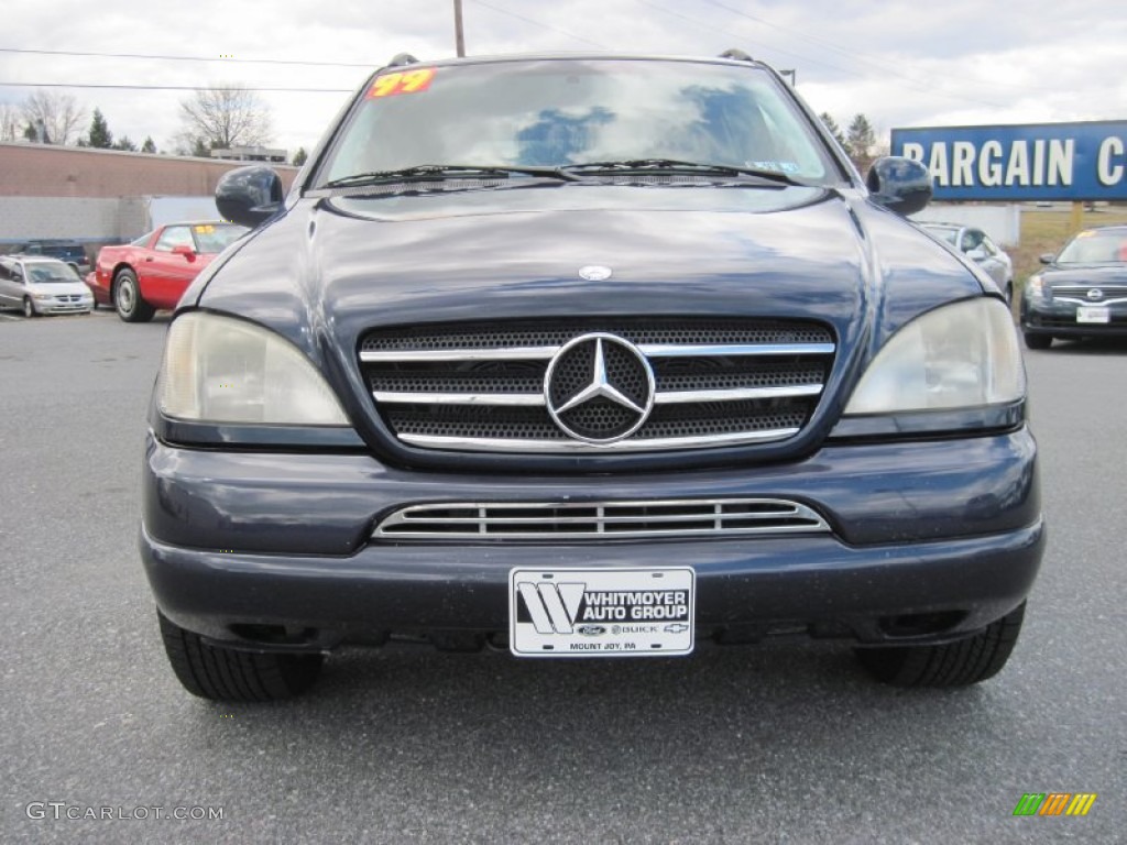 1999 ML 430 4Matic - Azure Blue Metallic / Grey photo #3
