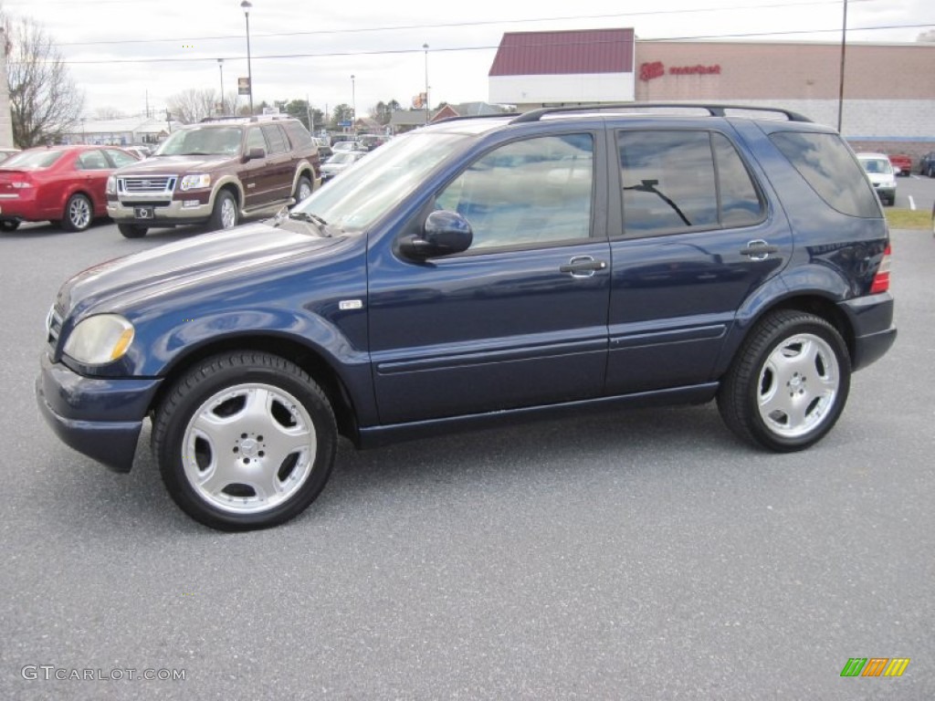 1999 ML 430 4Matic - Azure Blue Metallic / Grey photo #4