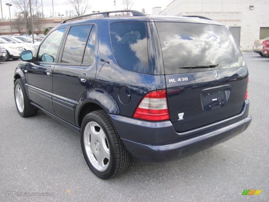 1999 ML 430 4Matic - Azure Blue Metallic / Grey photo #5