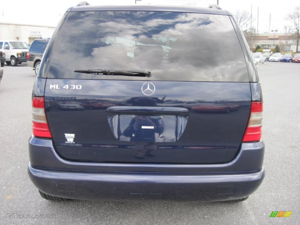 1999 ML 430 4Matic - Azure Blue Metallic / Grey photo #6