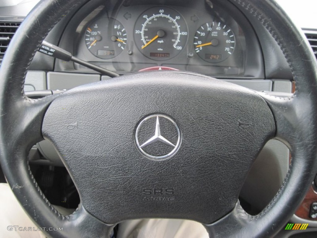 1999 ML 430 4Matic - Azure Blue Metallic / Grey photo #18