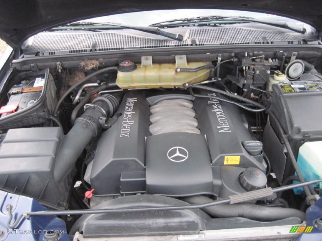 1999 ML 430 4Matic - Azure Blue Metallic / Grey photo #24