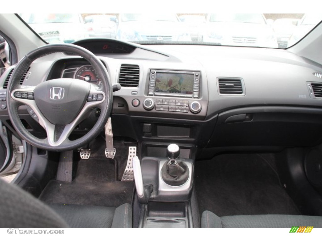 2006 Honda Civic Si Coupe Black Dashboard Photo #79070111