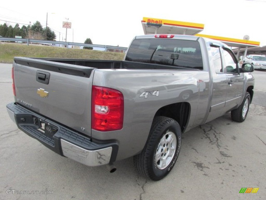 2007 Silverado 1500 LT Extended Cab 4x4 - Graystone Metallic / Ebony Black photo #8