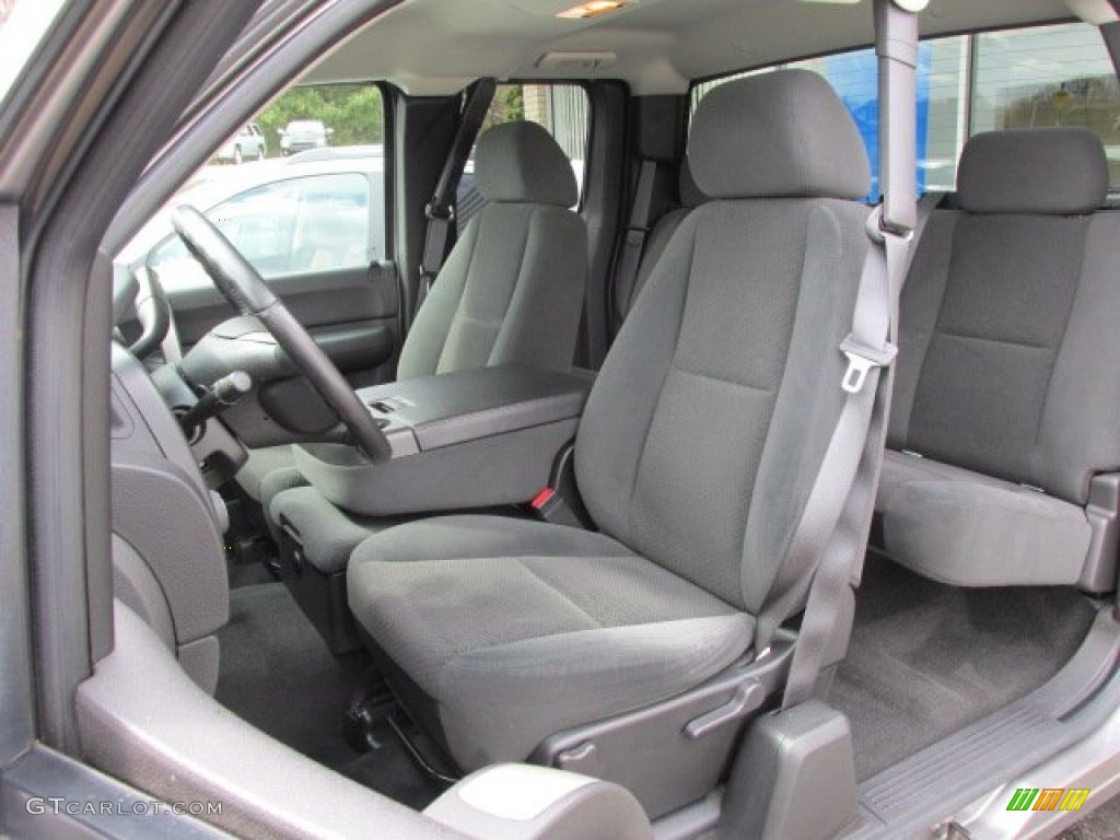 Ebony Black Interior 2007 Chevrolet Silverado 1500 LT Extended Cab 4x4 Photo #79070692