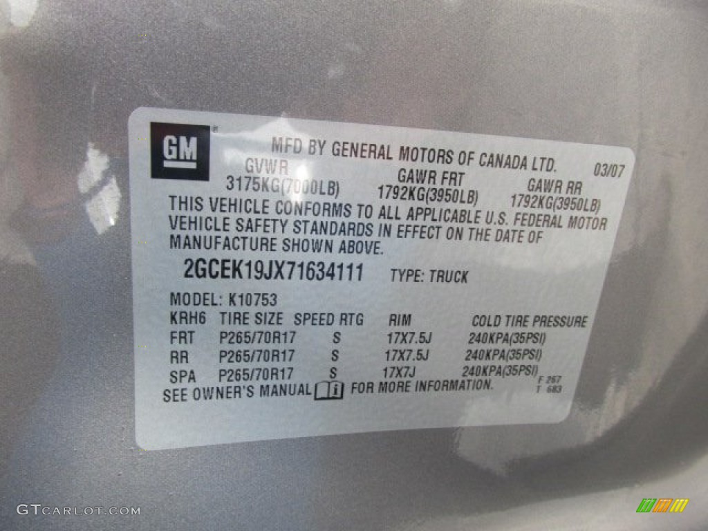 2007 Silverado 1500 LT Extended Cab 4x4 - Graystone Metallic / Ebony Black photo #32