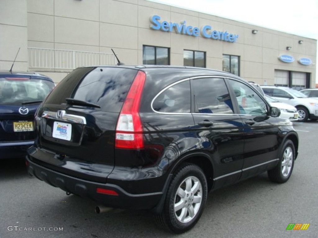 2009 CR-V EX 4WD - Crystal Black Pearl / Black photo #4