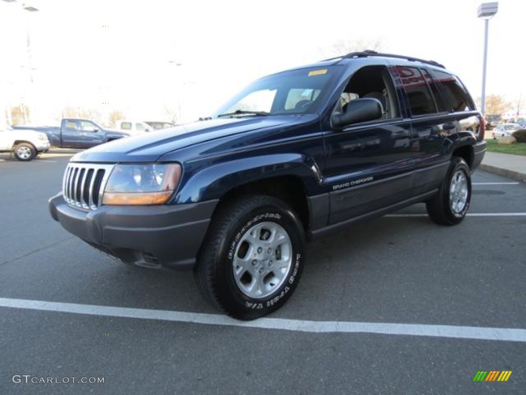 1999 Grand Cherokee Laredo 4x4 - Patriot Blue Pearl / Taupe photo #3