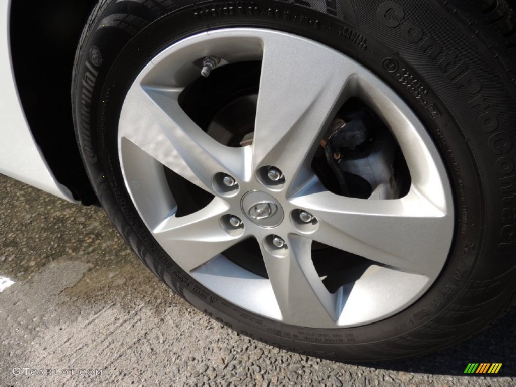 2012 Elantra GLS - Shimmering White / Beige photo #16