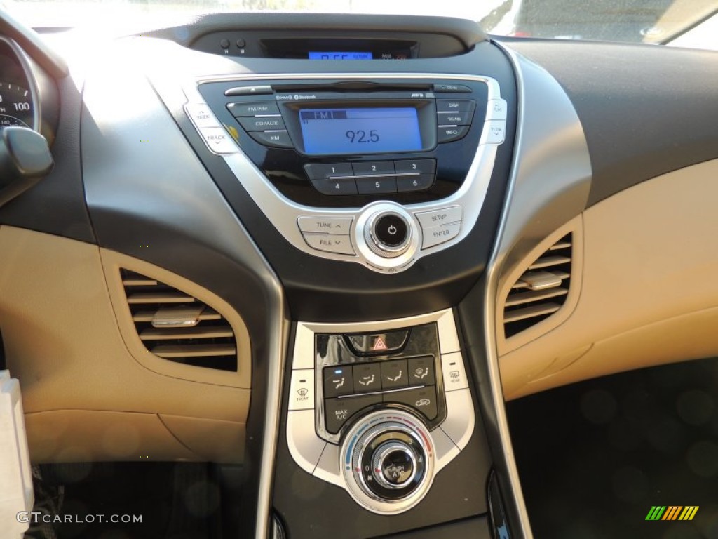 2012 Elantra GLS - Shimmering White / Beige photo #20