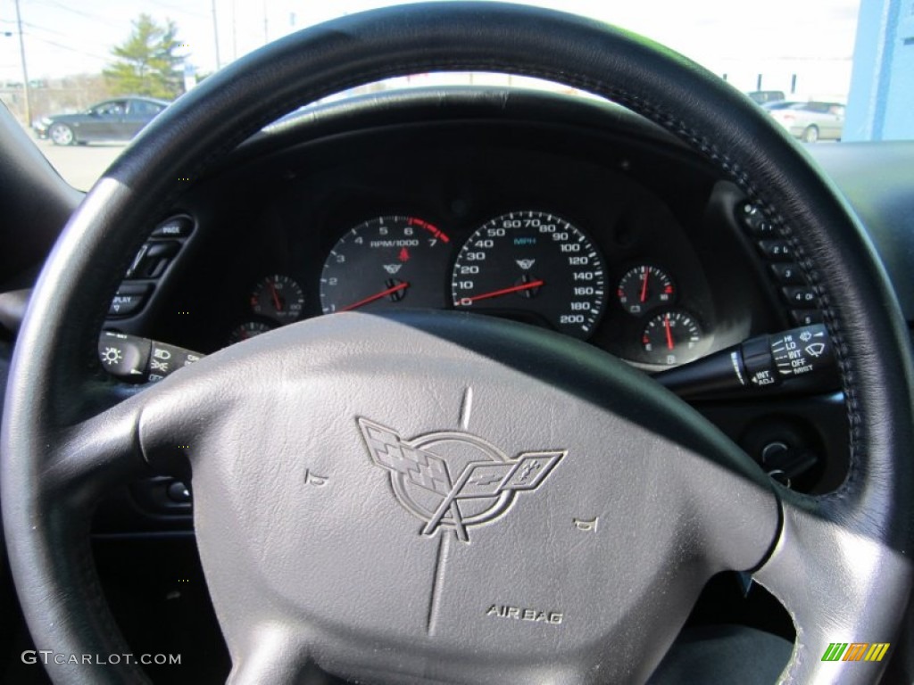 2001 Corvette Coupe - Dark Bowling Green Metallic / Black photo #9