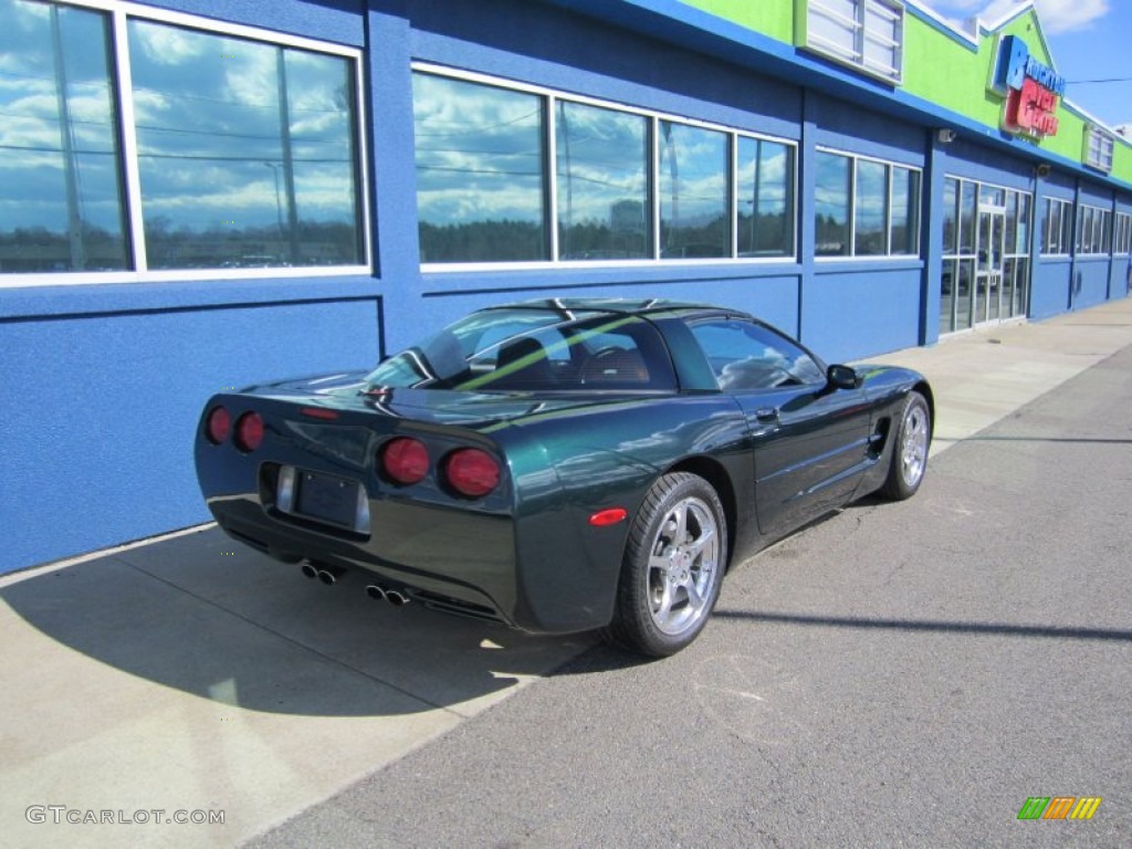 2001 Corvette Coupe - Dark Bowling Green Metallic / Black photo #11