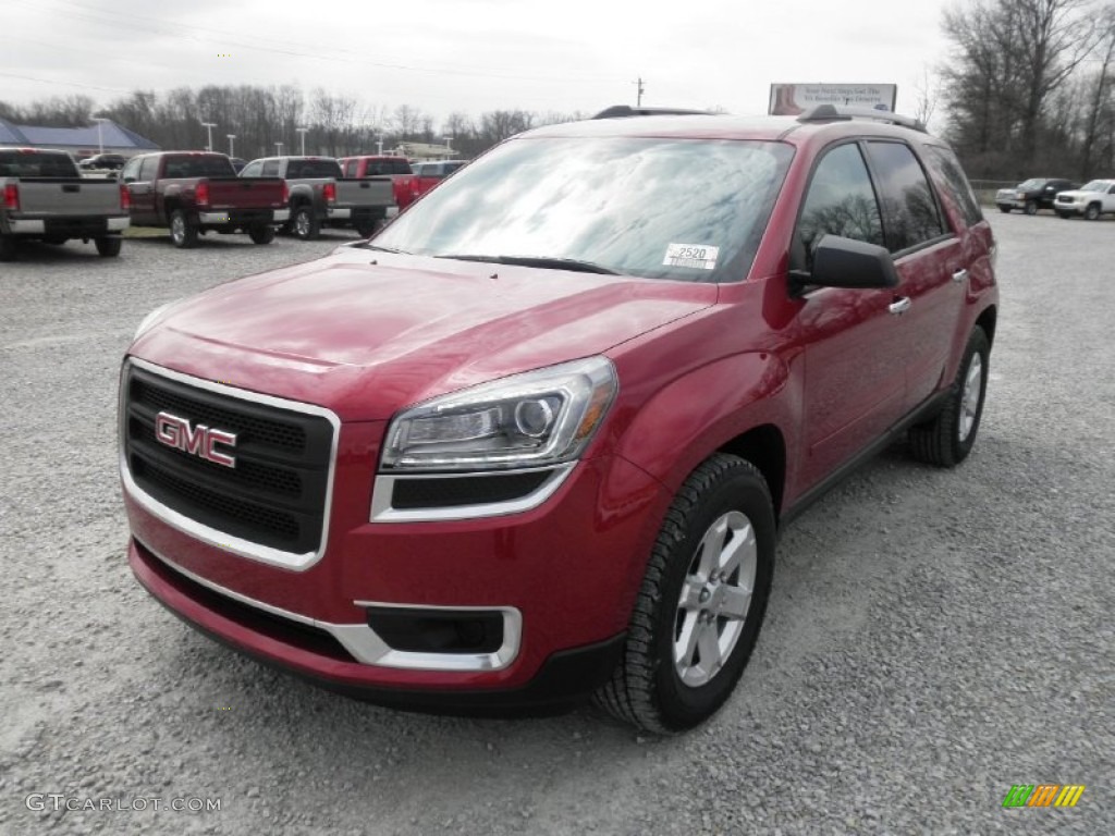 2013 Acadia SLE - Crystal Red Tintcoat / Ebony photo #2