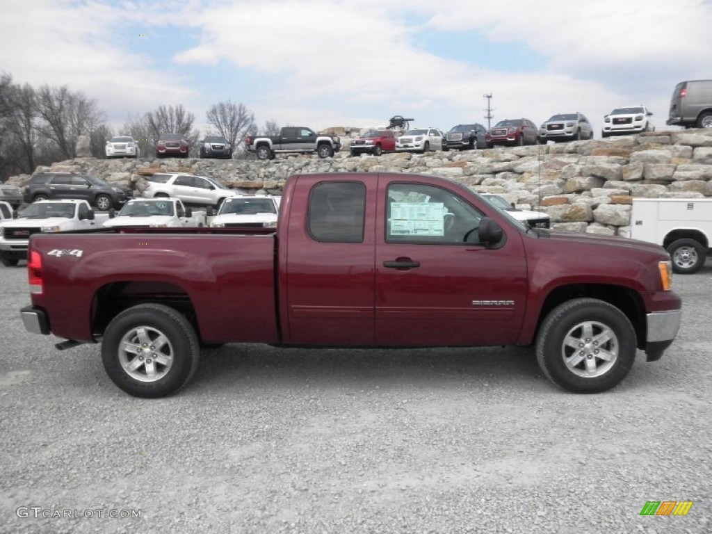 2013 Sierra 1500 SLE Extended Cab 4x4 - Sonoma Red Metallic / Ebony photo #1