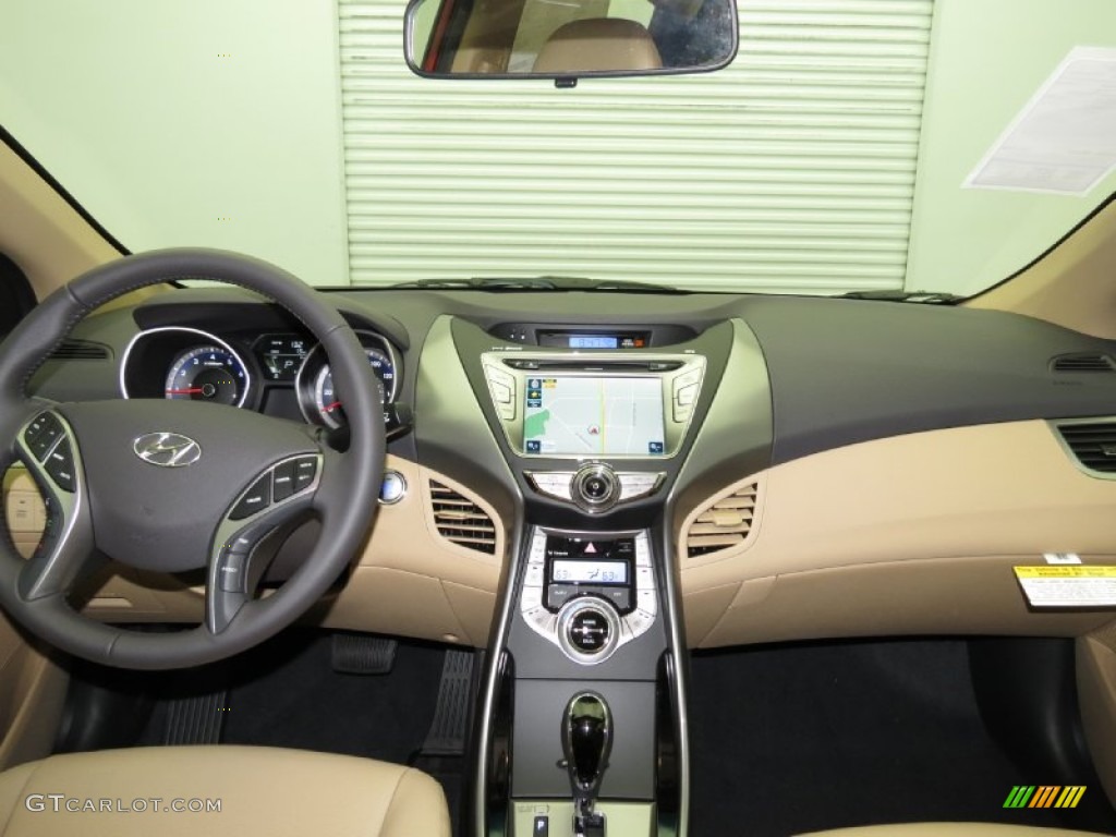 2013 Elantra Limited - Red Allure / Beige photo #3