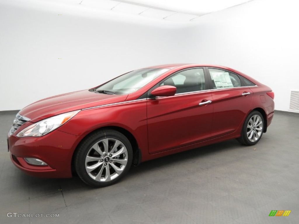 Sparkling Ruby 2013 Hyundai Sonata SE Exterior Photo #79075993