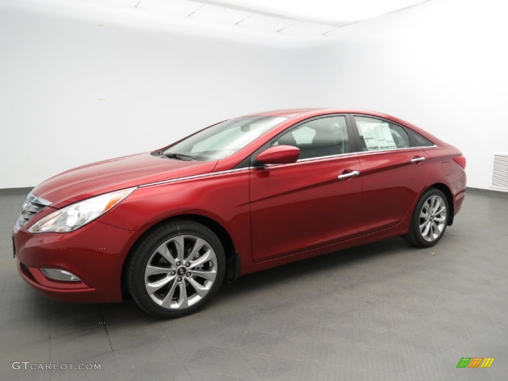 2013 Sonata SE - Sparkling Ruby / Black photo #1