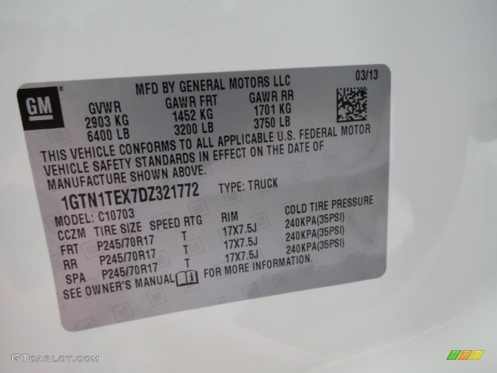 2013 Sierra 1500 Regular Cab - Summit White / Dark Titanium photo #6