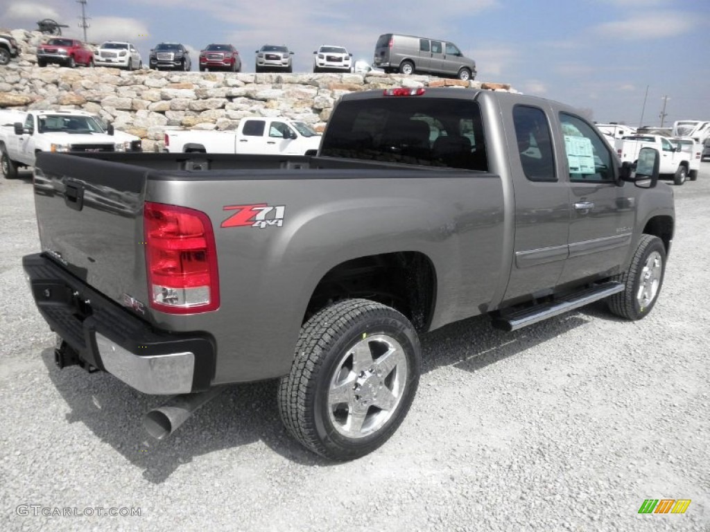 Steel Gray Metallic 2013 GMC Sierra 2500HD SLE Extended Cab 4x4 Exterior Photo #79077343