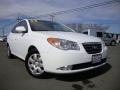 Captiva White 2008 Hyundai Elantra GLS Sedan