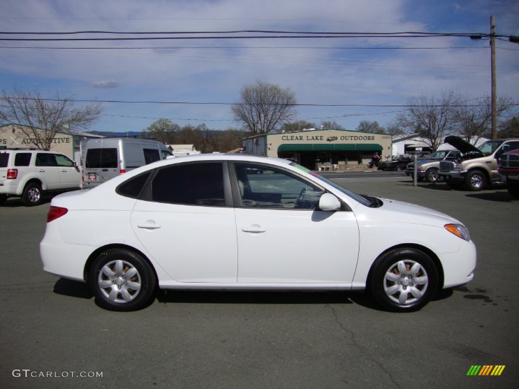 Captiva White 2008 Hyundai Elantra GLS Sedan Exterior Photo #79077675