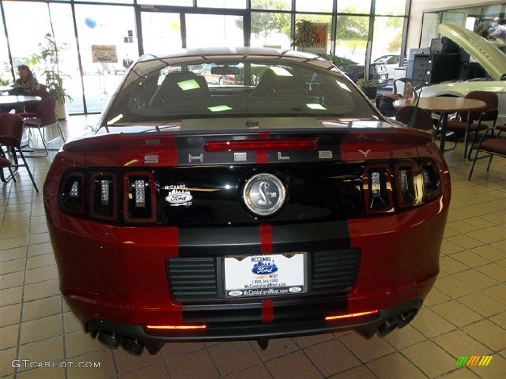 2014 Mustang Shelby GT500 SVT Performance Package Coupe - Ruby Red / Shelby Charcoal Black/Black Accents photo #5