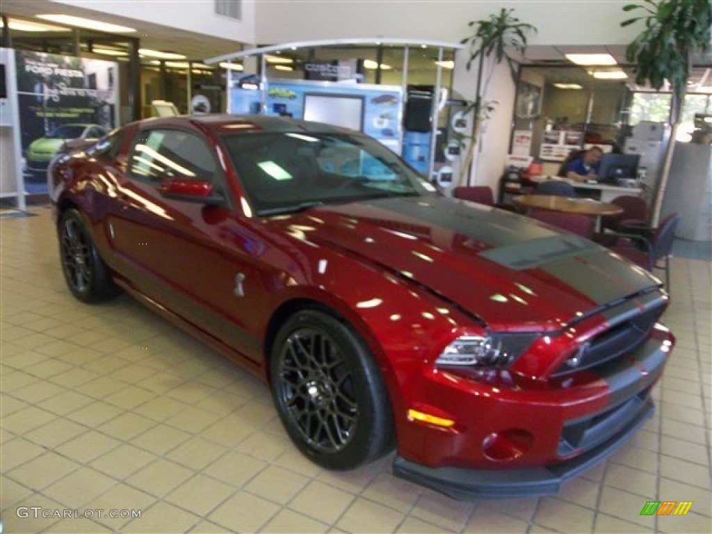 2014 Mustang Shelby GT500 SVT Performance Package Coupe - Ruby Red / Shelby Charcoal Black/Black Accents photo #8