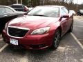 Deep Cherry Red Crystal Pearl 2013 Chrysler 200 S Hard Top Convertible