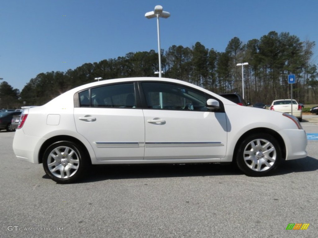 2012 Sentra 2.0 S - Aspen White / Charcoal photo #6