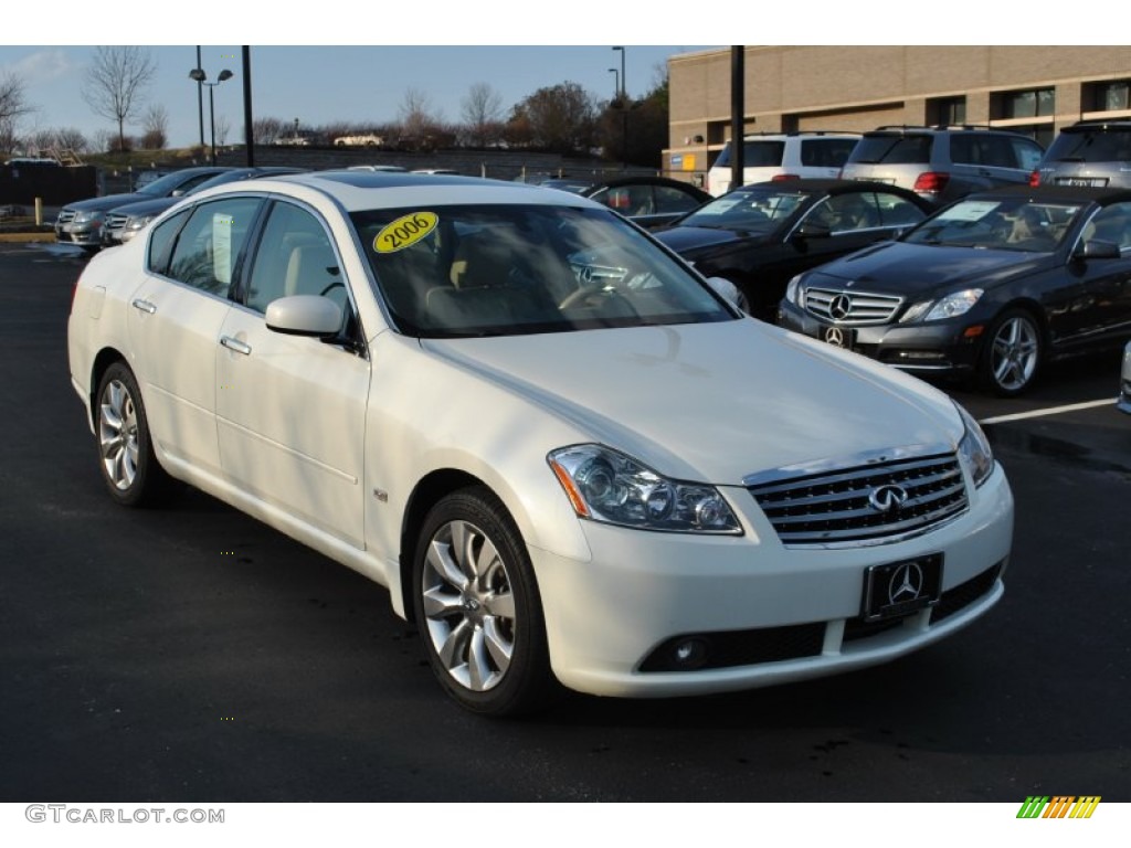 2006 M 35x Sedan - Ivory Pearl / Wheat photo #1