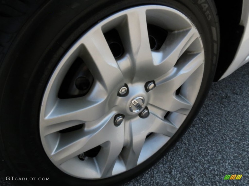 2012 Sentra 2.0 S - Aspen White / Charcoal photo #9