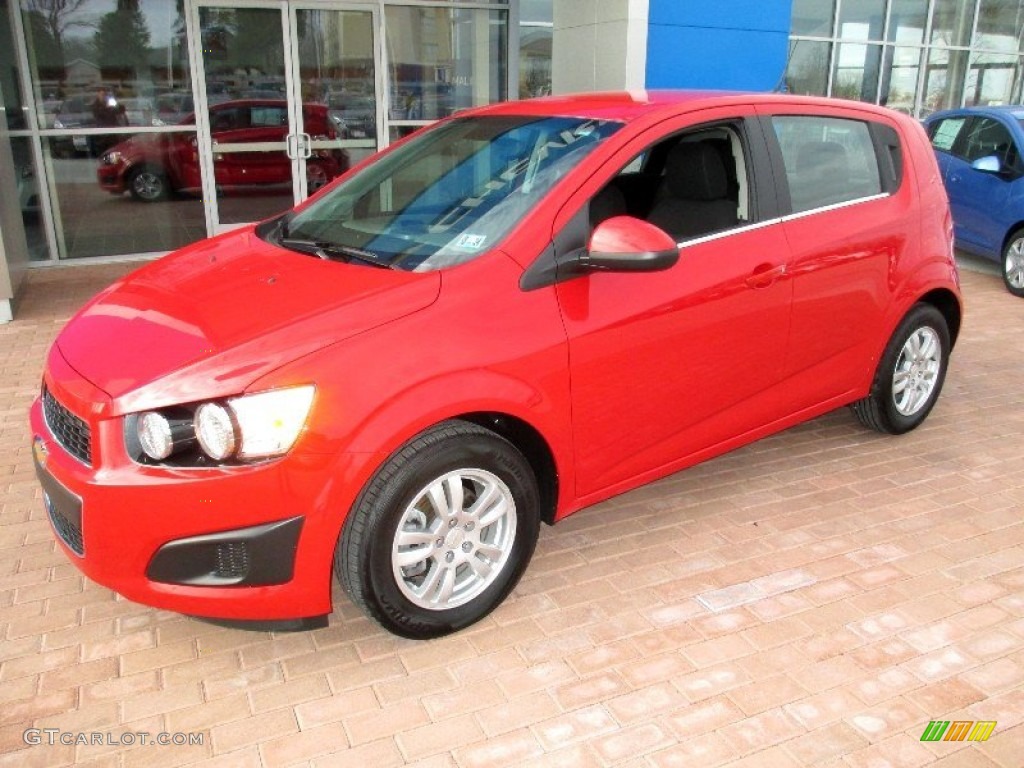 Victory Red 2013 Chevrolet Sonic LT Hatch Exterior Photo #79080445