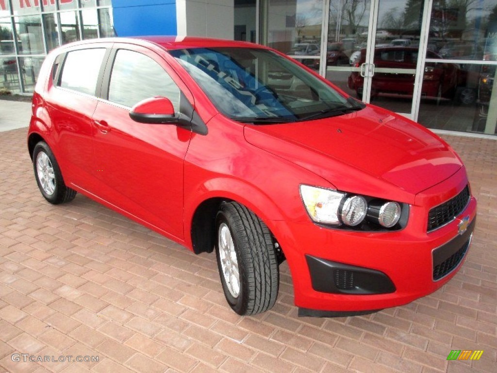 Victory Red 2013 Chevrolet Sonic LT Hatch Exterior Photo #79080490
