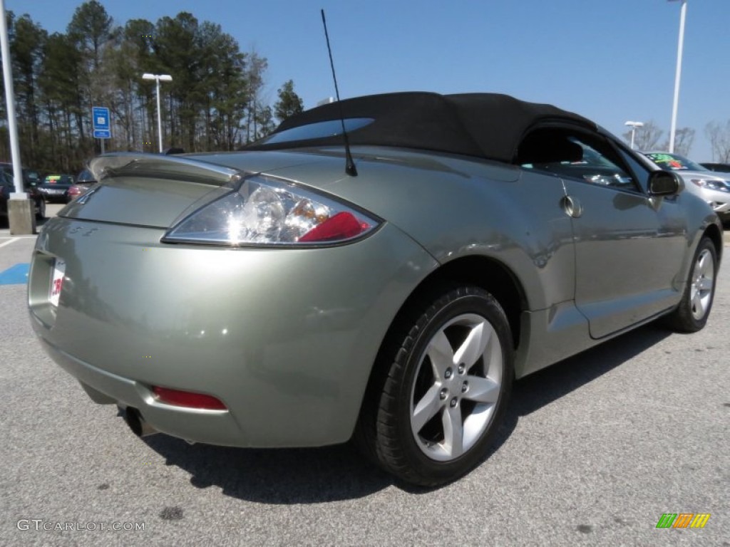 2008 Eclipse Spyder GS - Optimist Green Metallic / Dark Charcoal photo #20