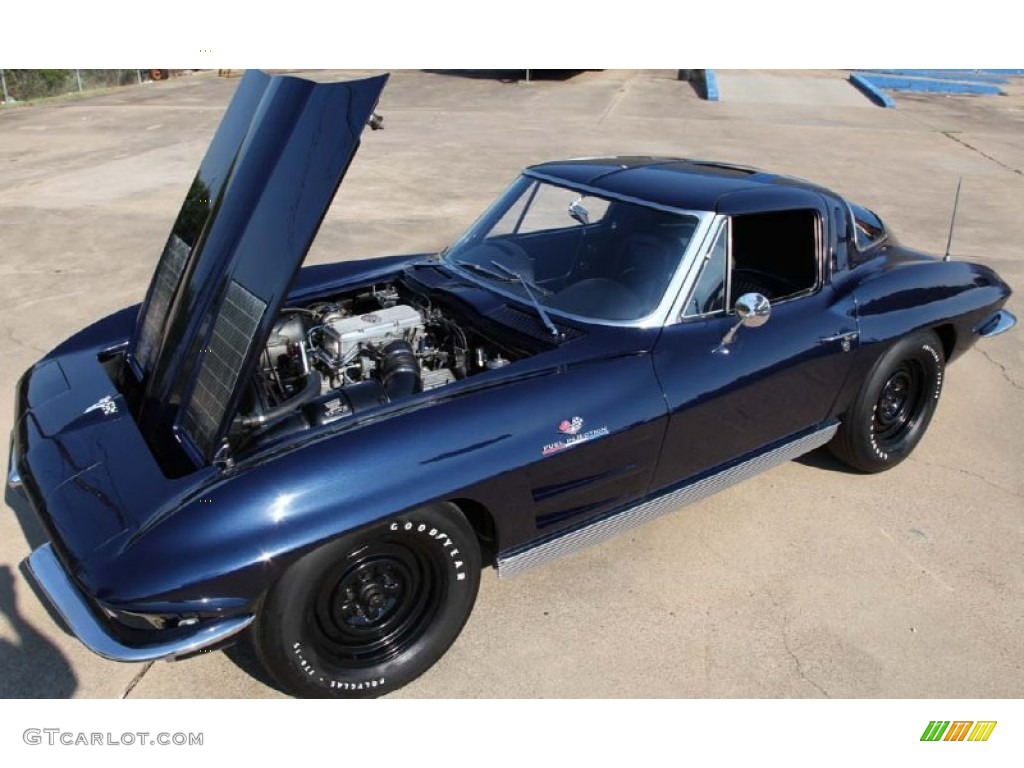 1963 Corvette Sting Ray Fuelie Coupe - Tuxedo Black / Black photo #14