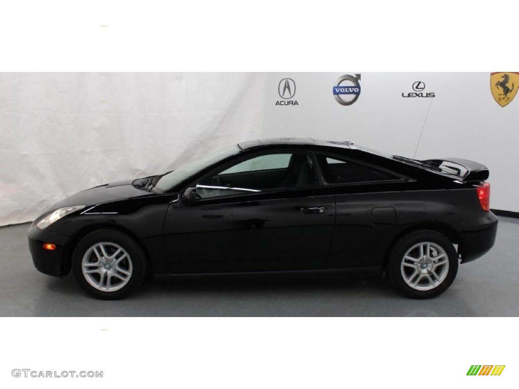 2001 Celica GT - Black / Black/Silver photo #1