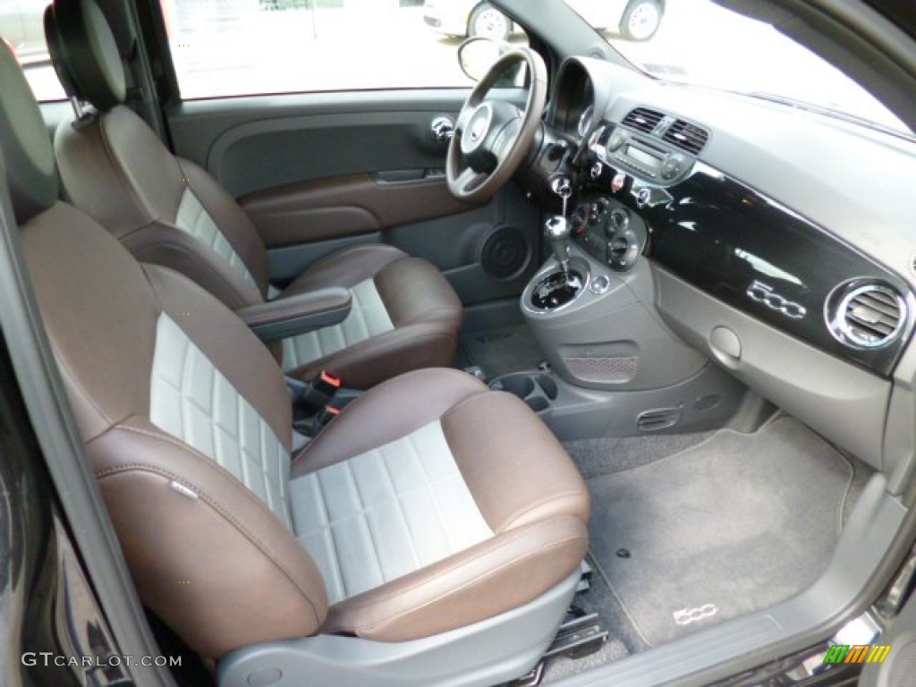 Sport Tessuto Marrone/Nero (Brown/Black) Interior 2012 Fiat 500 Sport Photo #79082806