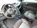 2012 Fiat 500 Sport Tessuto Marrone/Nero (Brown/Black) Interior Prime Interior Photo