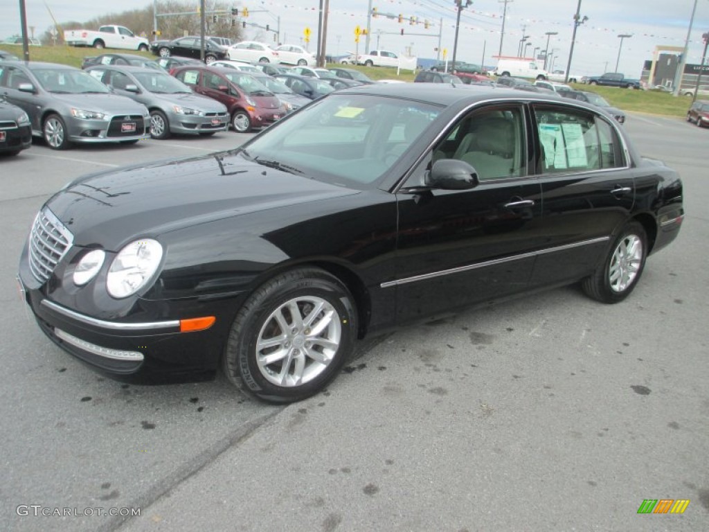Ebony Black 2008 Kia Amanti Standard Amanti Model Exterior Photo #79082930