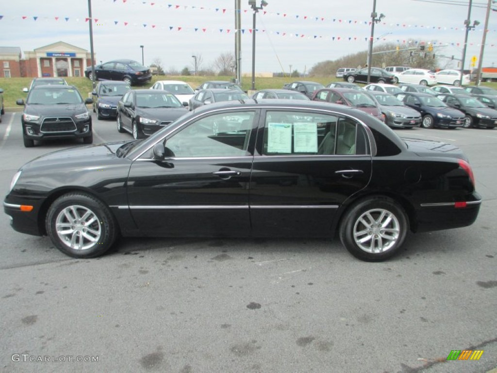 Ebony Black 2008 Kia Amanti Standard Amanti Model Exterior Photo #79082950