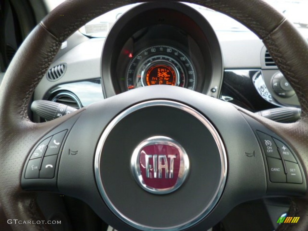 2012 Fiat 500 Sport Controls Photo #79082980